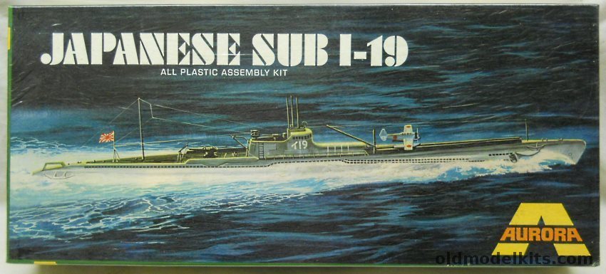 Aurora 1/275 Japanese Sub I-19, 728-150 plastic model kit